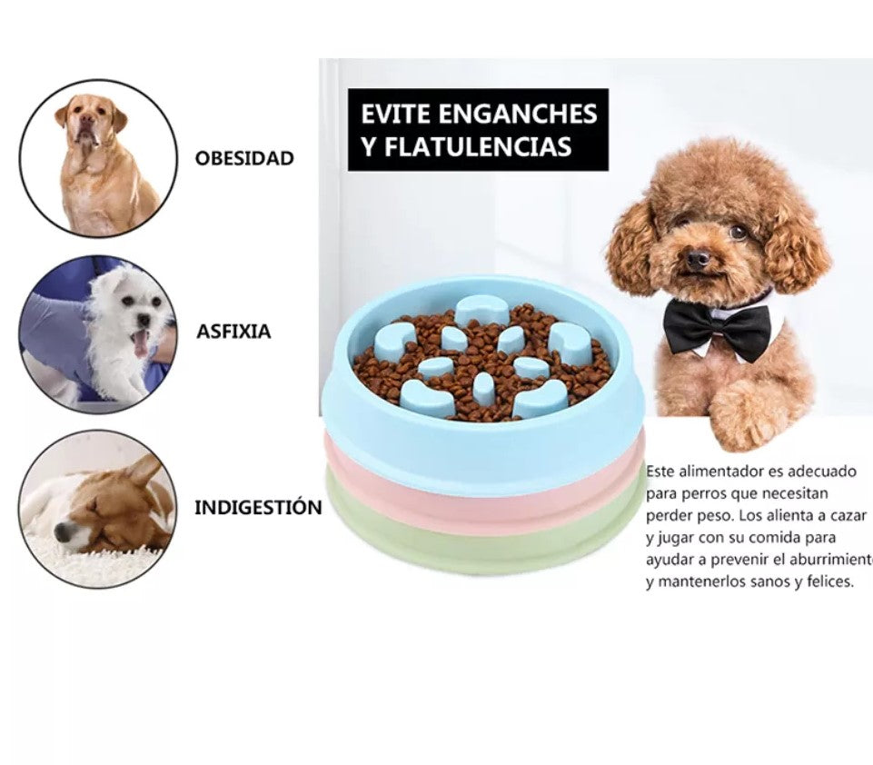 ➡️Pack: Plato Antiansiedad + Cepillo de Baño + Dispensador bolsas caca perro."OFERTA DESTACADA"