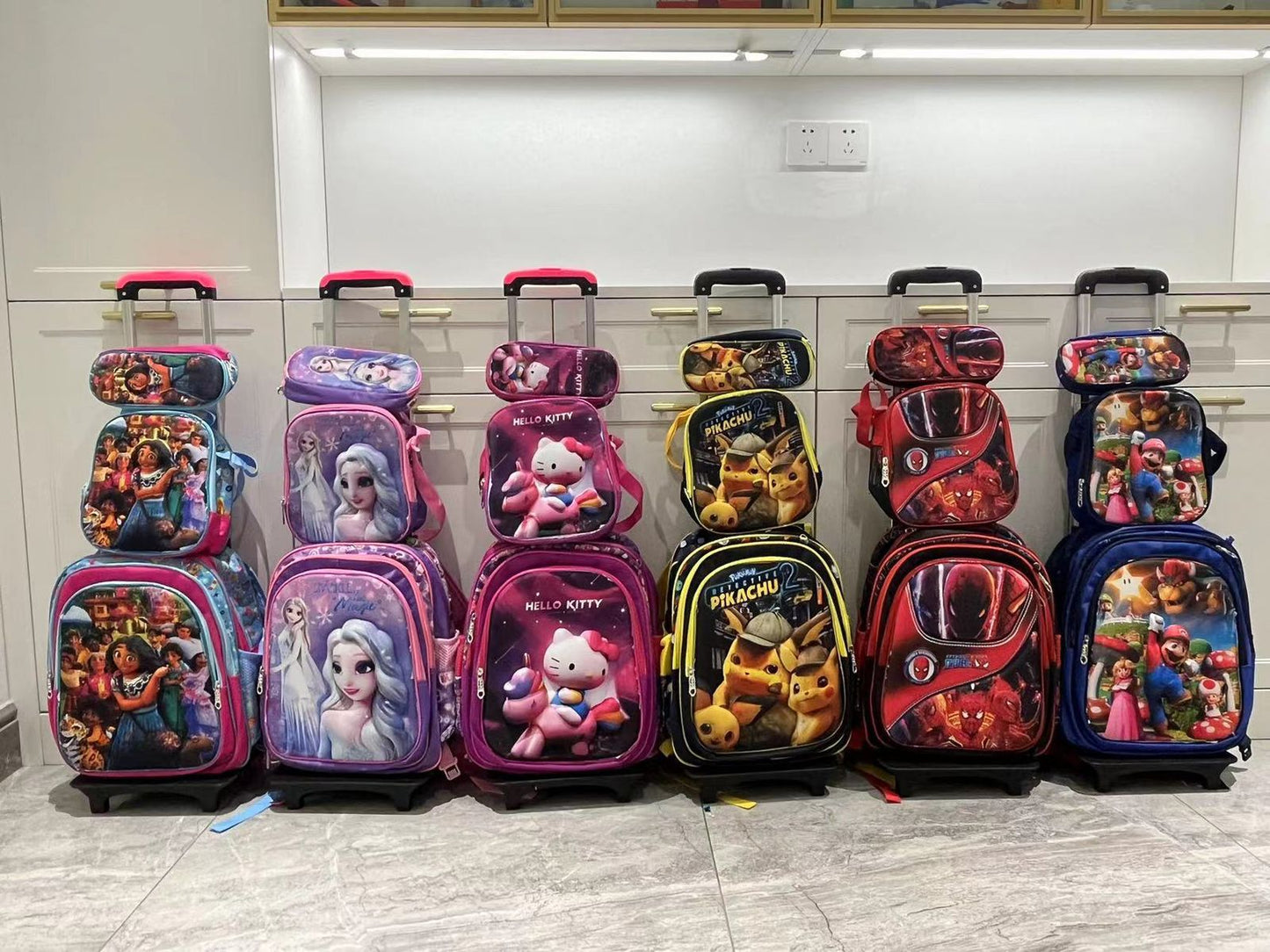 ▶️ Pack Escolar Mochila con ruedas Más Estuche Más Lonchera