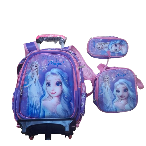 ▶️ Pack Escolar Mochila con ruedas Más Estuche Más Lonchera