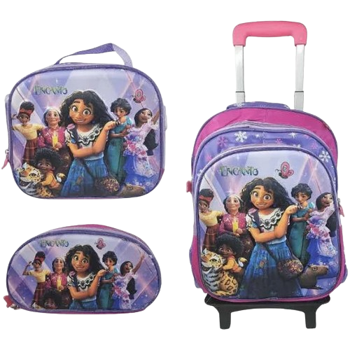 ▶️ Pack Escolar Mochila con ruedas Más Estuche Más Lonchera
