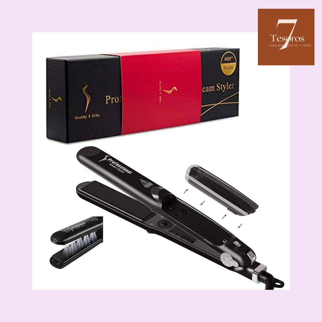 ➡️ Plancha Profesional a Vapor Alisadora y Rizadora Steam Styler